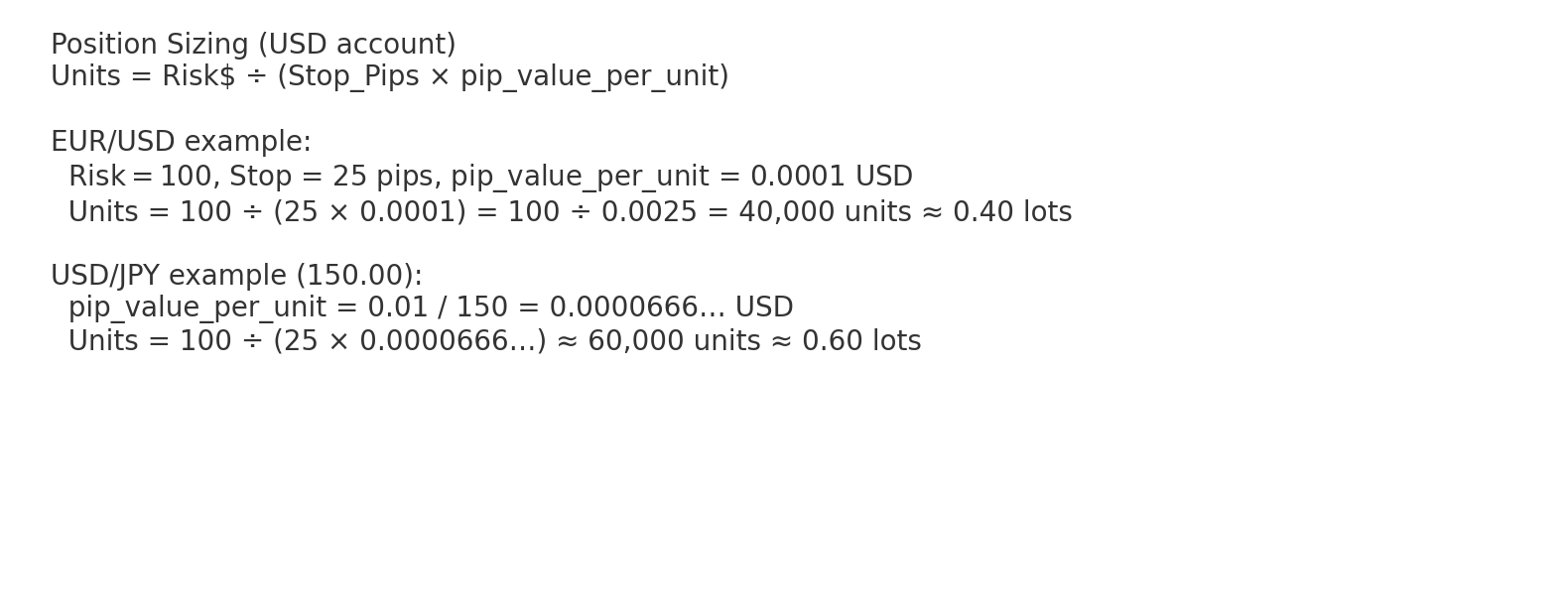 Lesson 3: Risk Engine - Position Sizing, Stops, and R-Multiples