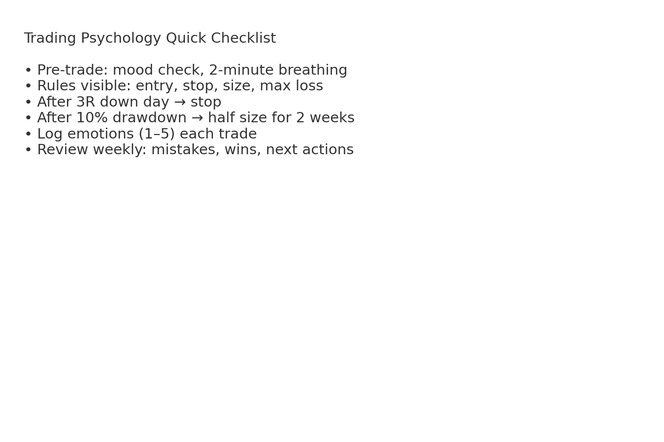Checklist example